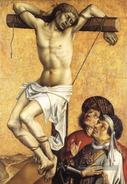 Le voleur crucifié Robert Campin Peinture à l'huile